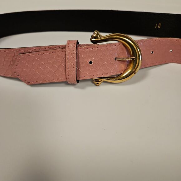 Pink Belt Gold Hardware sz 10 Waist 27"-31" - Picture 5 of 8